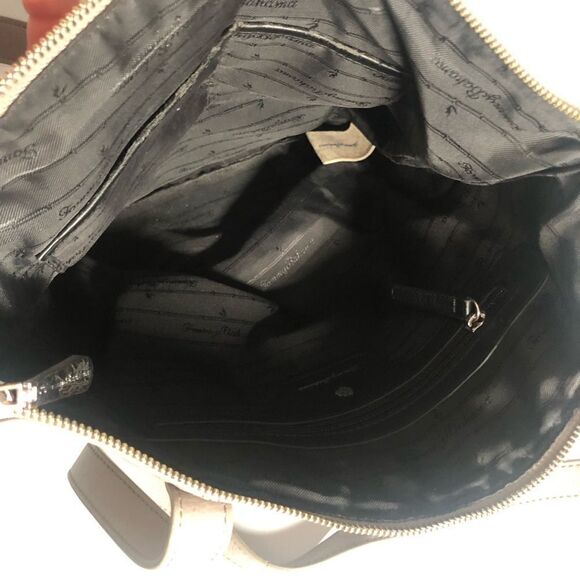 Tommy Bahama Leather Bag/Tote Grey - Picture 6 of 9
